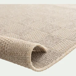 Tapis De Salon*alinea Tapis à motif damier 120x170cm - Beige