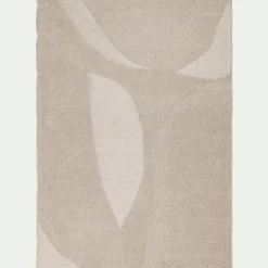 Tapis En Laine|Tapis De Salon*alinea Tapis à motifs organiques 160x230cm - Beige