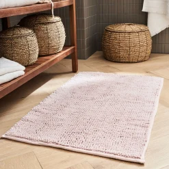 Tapis De Bain|Accessoire De Salle De Bain*alinea Tapis de bain antidérapant 50x80cm - rosa Rose