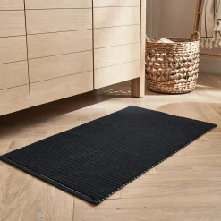 Tapis De Bain*alinea Tapis de bain en coton - 50x80cm Noir
