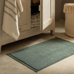 Tapis De Bain*alinea Tapis de bain en coton - cèdre 50x80cm Vert