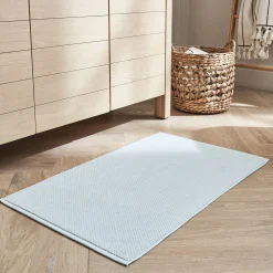 Tapis De Bain*alinea Tapis de bain en coton bio - 50x80cm Bleu