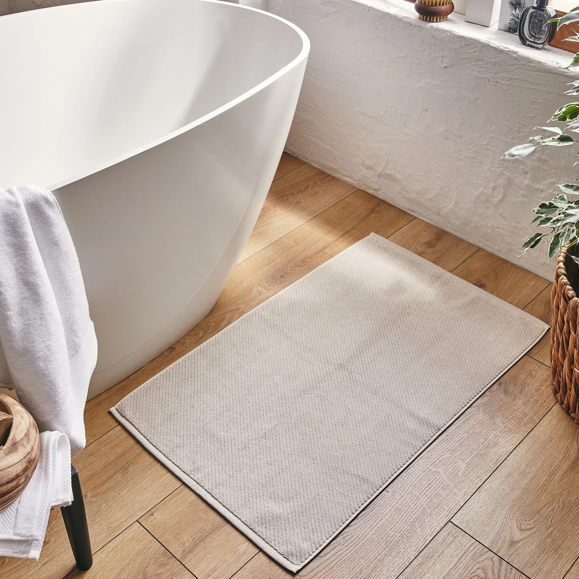 Tapis De Bain*alinea Tapis de bain en coton bio - alpilles 50x80cm Beige