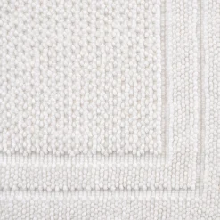 Tapis De Bain*alinea Tapis de bain en coton finition crochet et frangées 50x80cm - Blanc