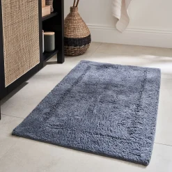 Tapis De Bain*alinea Tapis de bain en coton 50x80cm - autan Bleu