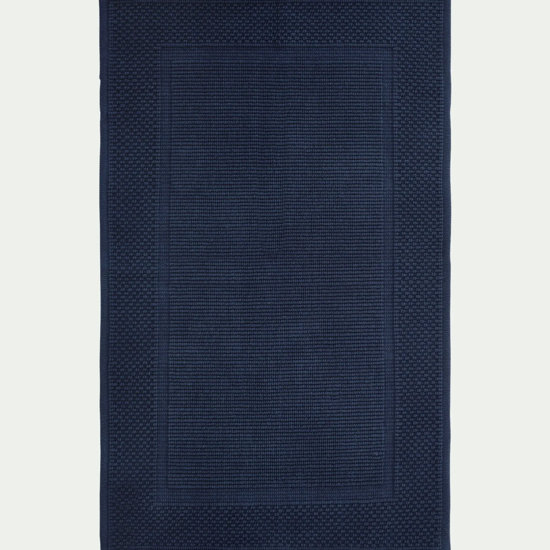 Tapis De Bain*alinea Tapis de bain jacquard en coton 60x100cm - encre Bleu