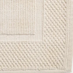 Tapis De Bain*alinea Tapis de bain jacquard en coton 50x80cm - capelan Blanc