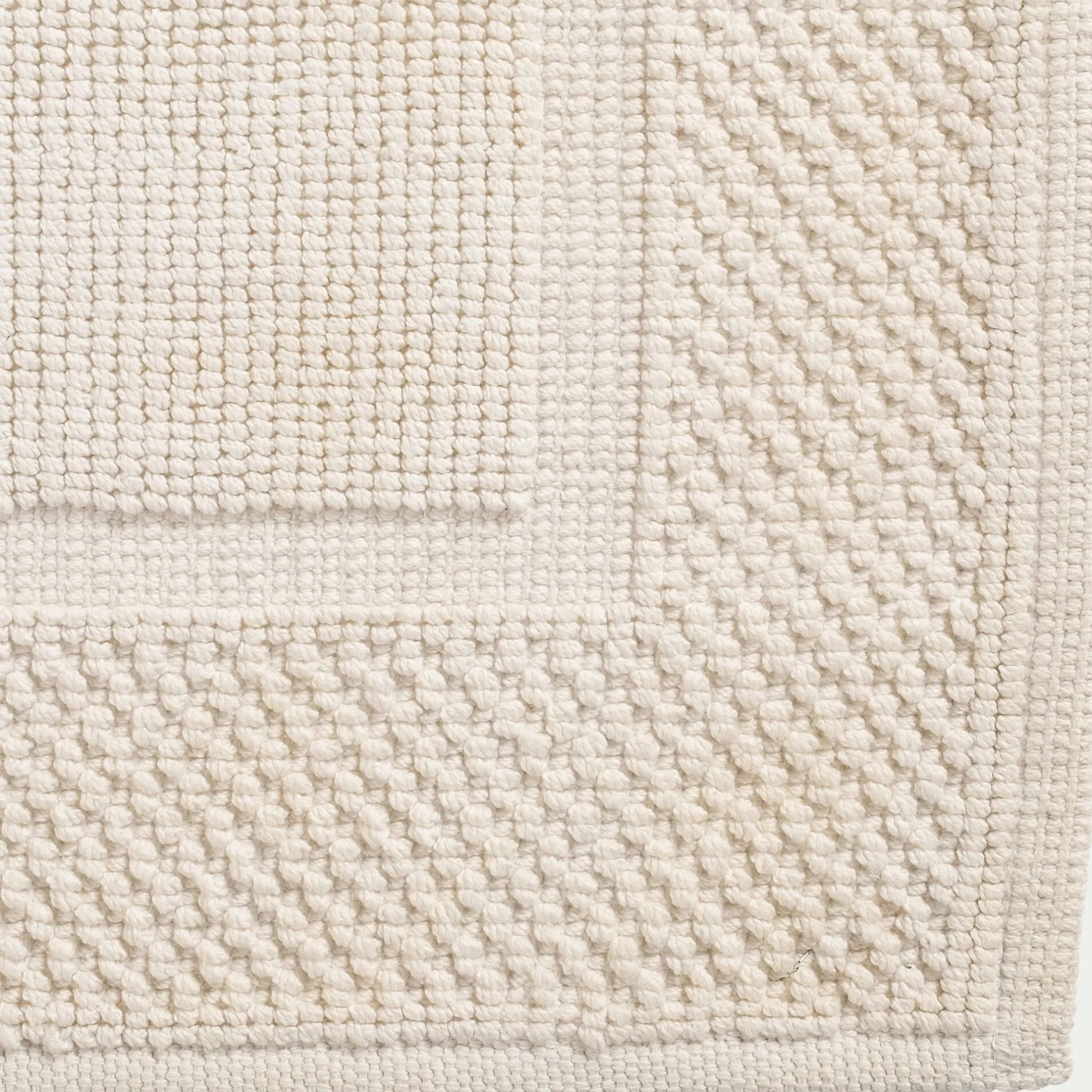 Tapis De Bain*alinea Tapis de bain jacquard en coton 50x80cm - capelan Blanc