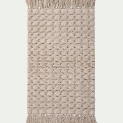 Tapis De Bain*alinea Tapis de bain point bulle en coton 50x80cm - Beige