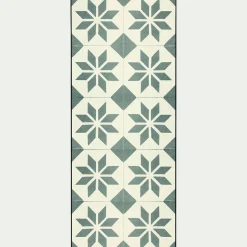 Tapis De Cuisine|Descente De Lit*alinea Tapis de cuisine carreaux de ciment en vinyle 50x120cm Gris