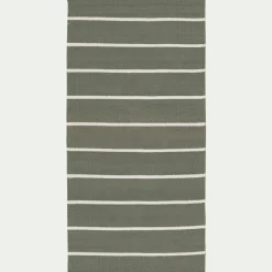 Tapis De Cuisine|Descente De Lit*alinea Tapis en coton à rayure 50x80cm - Vert