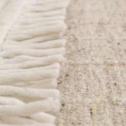 Tapis En Laine|Tapis De Salon*alinea Tapis en laine à motifs finition frange 160230cm - Beige