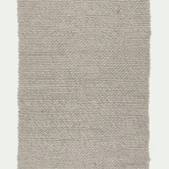 Tapis En Laine|Tapis De Salon*alinea Tapis en laine et coton - clair 120x170cm Gris