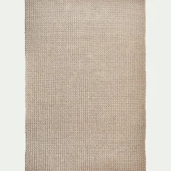 Tapis En Laine|Tapis De Salon*alinea Tapis en laine et coton - 160x230cm Beige