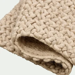 Descente De Lit*alinea Tapis en laine et coton - 60x90cm Beige