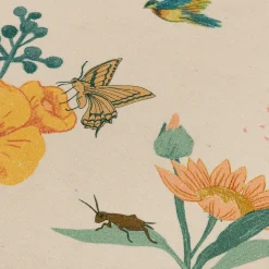 Matelas Enfant|Tapis Chambre Enfant*alinea Tapis enfant en coton tissé plat imprimé motifs fleurs d120cm - multicolore Rose