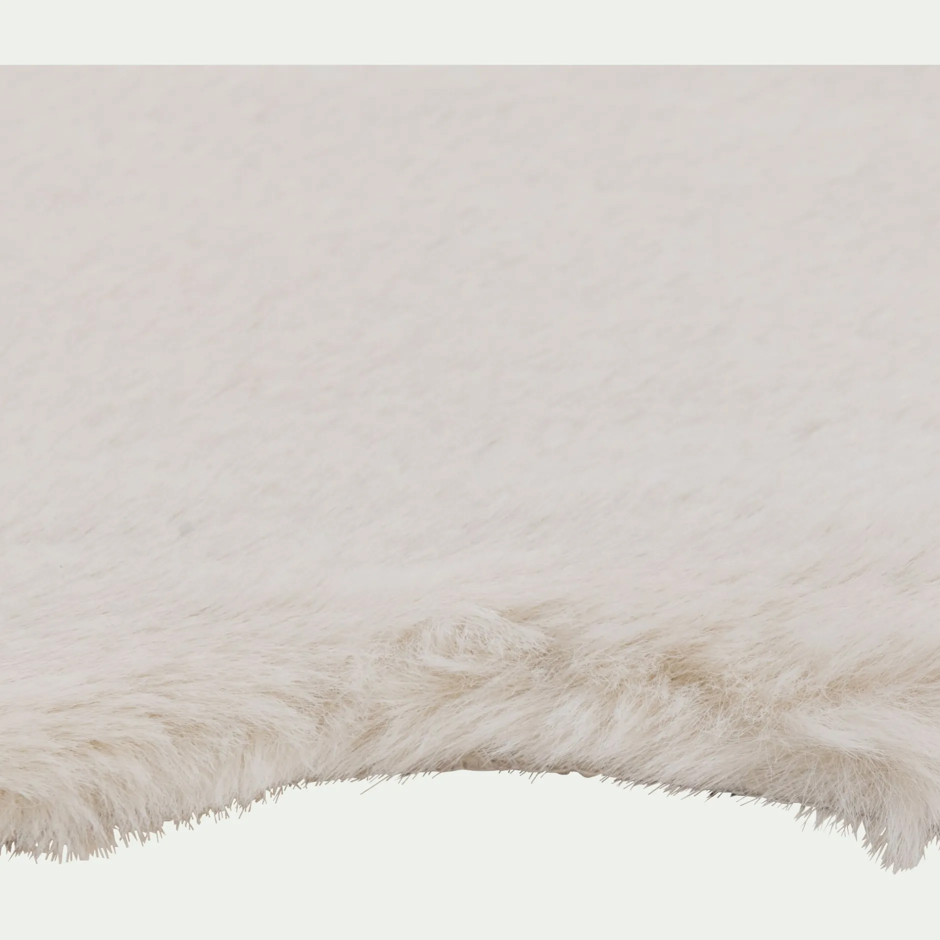 Matelas Enfant|Tapis Uni*alinea Tapis imitation fourrure - 60x90cm Beige