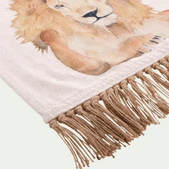 Matelas Enfant|Tapis Chambre Enfant*alinea Tapis imprimé animalier 120x180cm - Beige