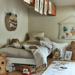 Matelas Enfant|Tapis Chambre Enfant*alinea Tapis imprimé animalier 120x180cm - Beige