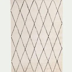 Tapis Berbère*alinea Tapis inspiration berbère à motifs losange 160x230cm - écru Blanc