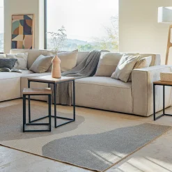 Tapis Exterieur|Tapis D'Extérieur*alinea Tapis intérieur et extérieur à motifs abstraits 120x170cm - Beige