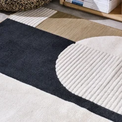 Tapis Exterieur|Tapis D'Extérieur*alinea Tapis intérieur et extérieur à motifs géométriques - 120x170cm Beige