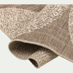 Tapis Exterieur|Tapis D'Extérieur*alinea Tapis intérieur extérieur à motif géométrique 160x230cm - Naturel