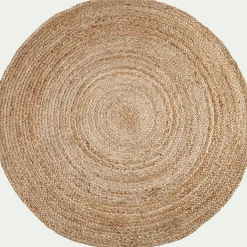 Tapis De Salon*alinea Tapis rond en jute - D180cm Naturel