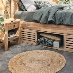 Tapis De Salon*alinea Tapis rond en jute - D180cm Naturel