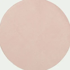 Tapis Chambre Enfant|Tapis Chambre Enfant*alinea Tapis rond imitation fourrure - argile D70cm Rose