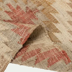 Tapis En Jute|Tapis De Salon*alinea Tapis tissé en jute et coton - 200x290cm Beige