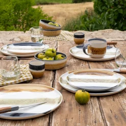 Vaisselle Petit Déjeuner|Tasse Et Mug*alinea Tasse à espresso en grès peint 12cl - Marron
