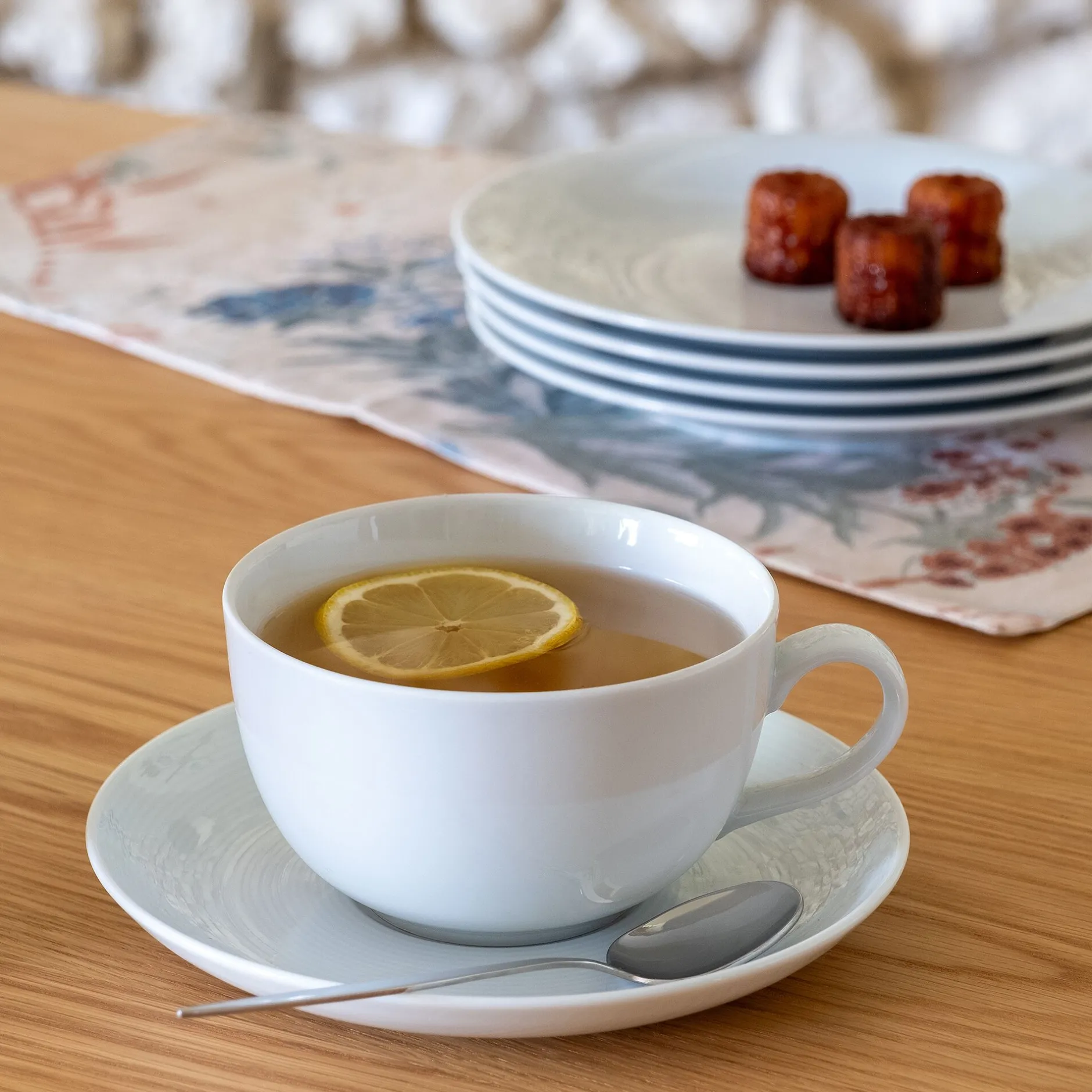 Vaisselle Petit Déjeuner|Tasse Et Mug*alinea Tasse et soucoupe en porcelaine - 45cl Blanc