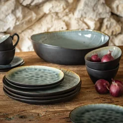 Vaisselle Petit Déjeuner|Tasse Et Mug*alinea Tasse et sous-tasse en grès réactif D10xH5cm - Gris