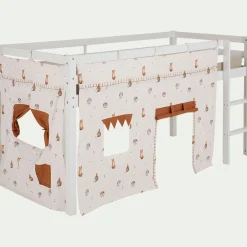 Matelas Enfant|Tipi*alinea Tente de lit en coton l152xh106cm - Blanc