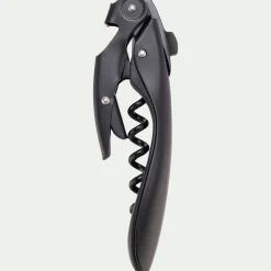 Accessoire Vin*alinea Tire-bouchon à double levier en inox - Noir