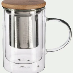 Vaisselle Petit Déjeuner|Tasse Et Mug*alinea Tisanière double paroi en verre 35cl - Transparent
