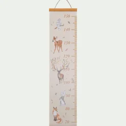 Matelas Enfant|Déco Murale*alinea Toise murale motifs forêt - Beige