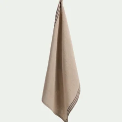 Tablier Et Torchon*alinea Torchon de cuisine rayé en lin - calaluna 50x70cm Bleu