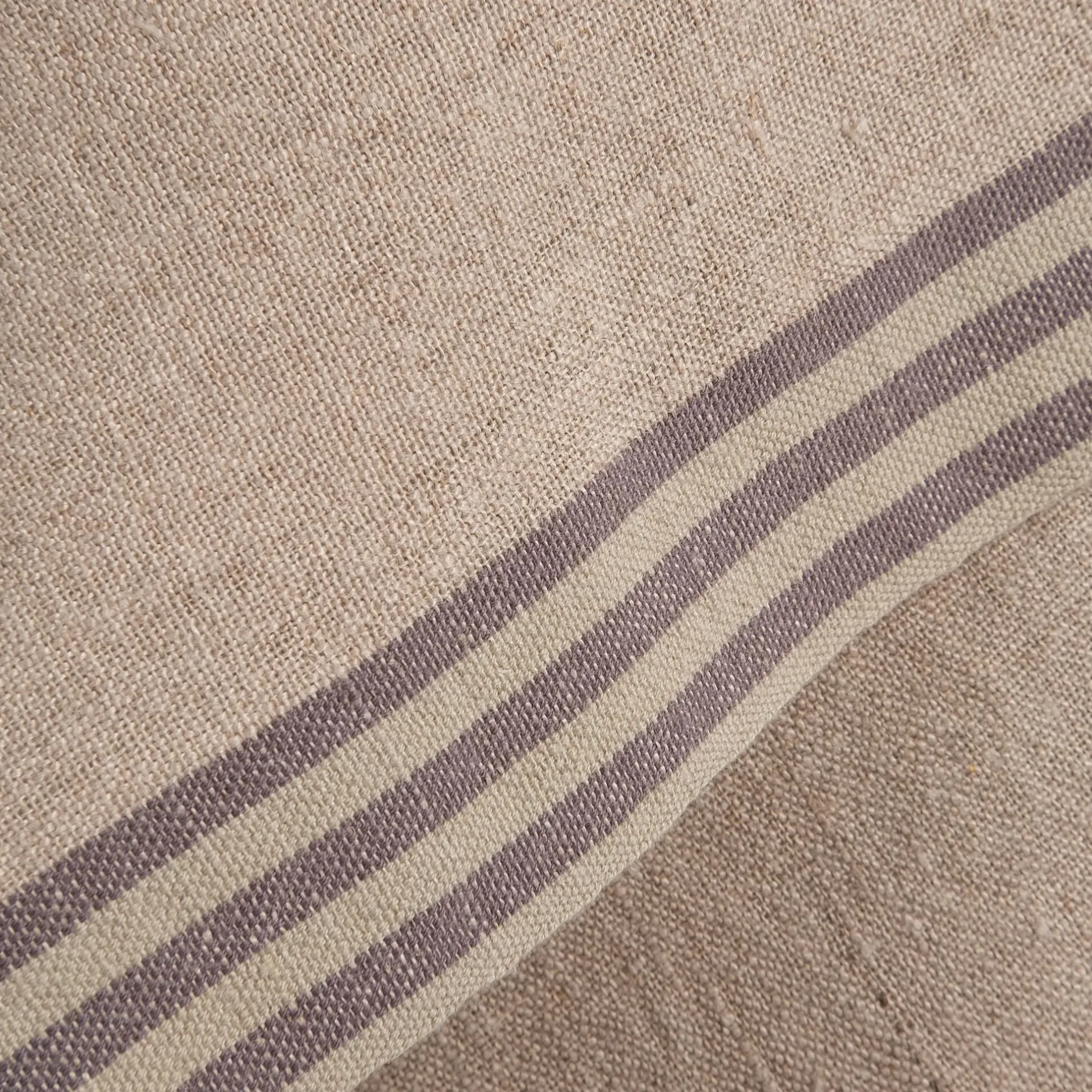 Tablier Et Torchon*alinea Torchon de cuisine rayé en lin - calaluna 50x70cm Bleu