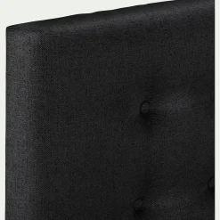 Tête De Lit*alinea Tête de lit boutonnée en tissu - anthracite L190cm Gris