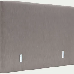 Tête De Lit*alinea Tête de lit dosseret tapissier en tissu épais 160cm - granite Gris