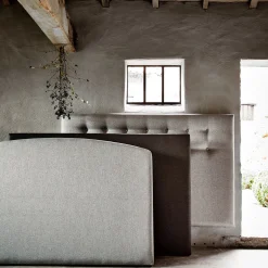 Tête De Lit*alinea Tête de lit droite en tissu - anthracite L190cm Gris