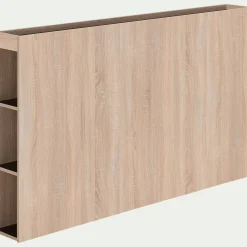 Tête De Lit*alinea Tête de lit en bois avec rangement - effet chêne clair L165cm Bois clair