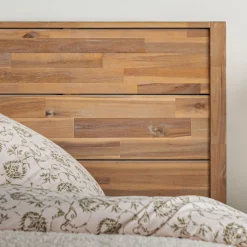 Tête De Lit*alinea Tête de lit en bois d'acacia massif L140cm Bois foncé