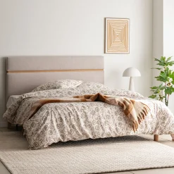 Tête De Lit*alinea Tête de lit en tissu et bois L162cm - ventoux Blanc