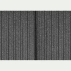 Tête De Lit*alinea Tête de lit en velours côtelé 190cm - anthracite Gris