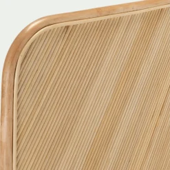 Tête De Lit*alinea Tête de lit rectangulaire en rotin 130x170 - Bois clair