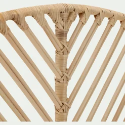 Tête De Lit*alinea Tête de lit ronde en rotin L150cm - Bois clair