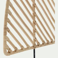 Tête De Lit*alinea Tête de lit ronde en rotin L150cm - Bois clair